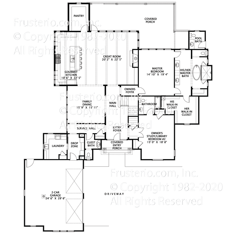 Zora House Plan First Floor Plan