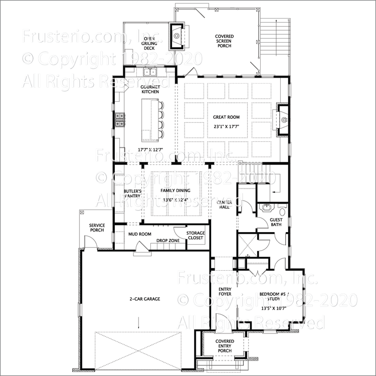 Sebastian House Plan First Floor Plan