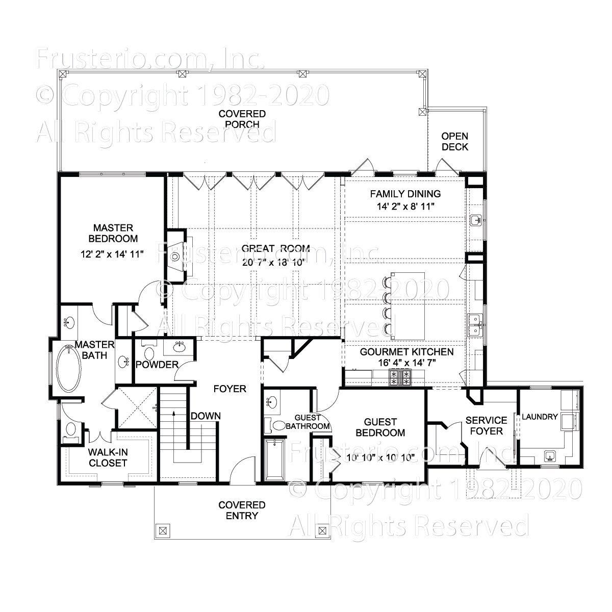 Thompson House Plan First Floor Plan