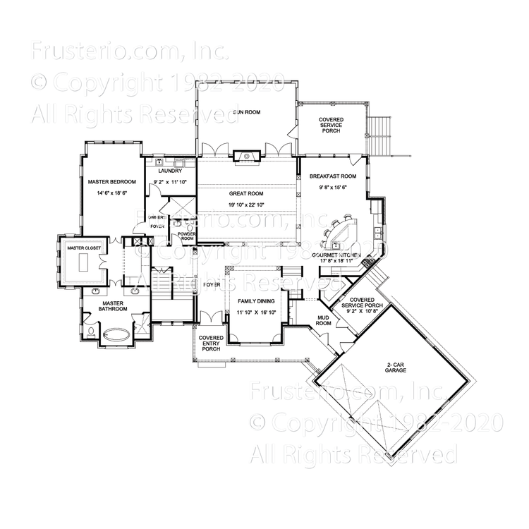 Mathews House Plan First Floor Plan