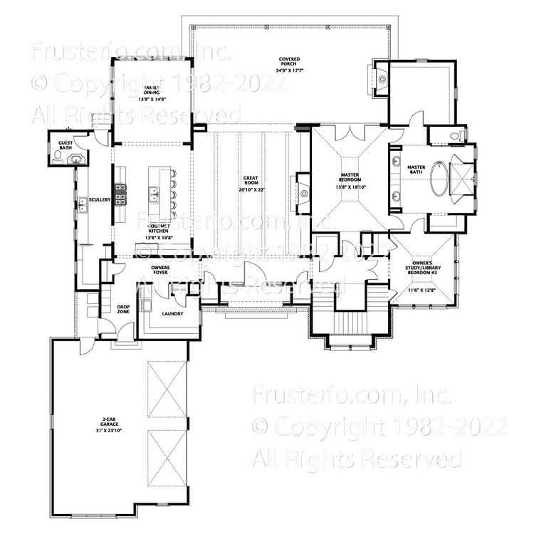 Tiller House Plan First Floor Plan