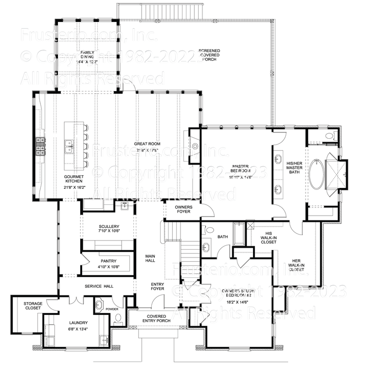 Addison House Plan First Floor Plan