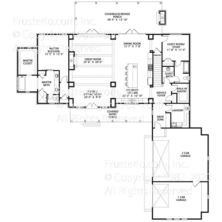 Sayre House Plan First Floor Plan