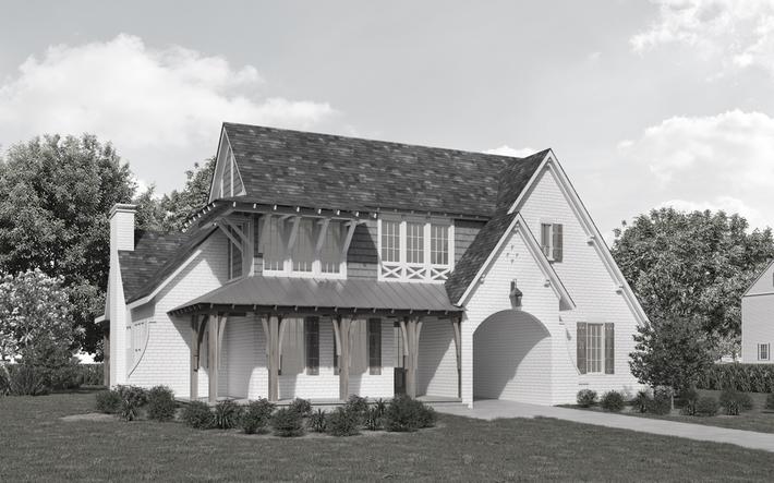 Willow Front Elevation Rendering