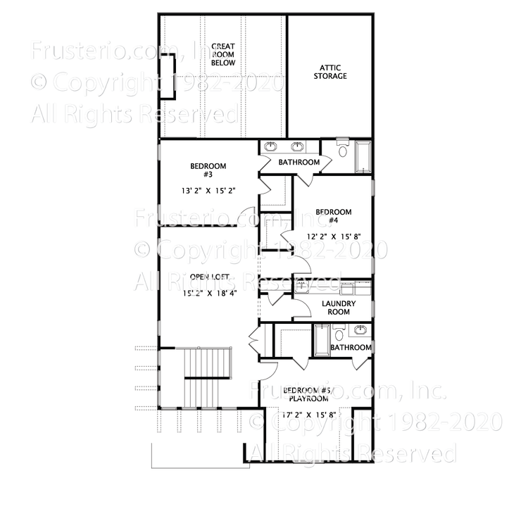 Windsor House Plan 2nd Floor