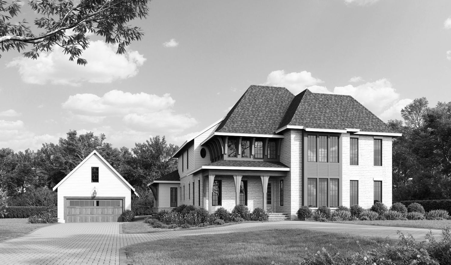 Rayna Front Elevation Rendering