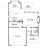 Kincaid House Plan First Floor Plan