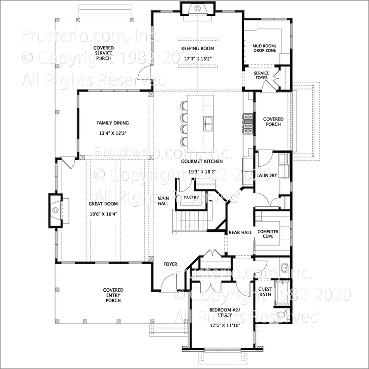Madison House Plan First Floor Plan