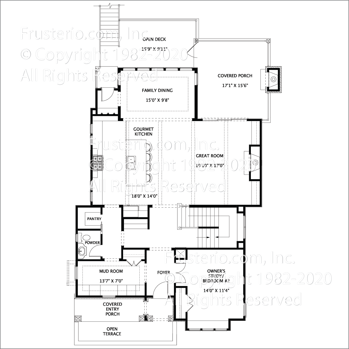 Chandler House Plan First Floor Plan