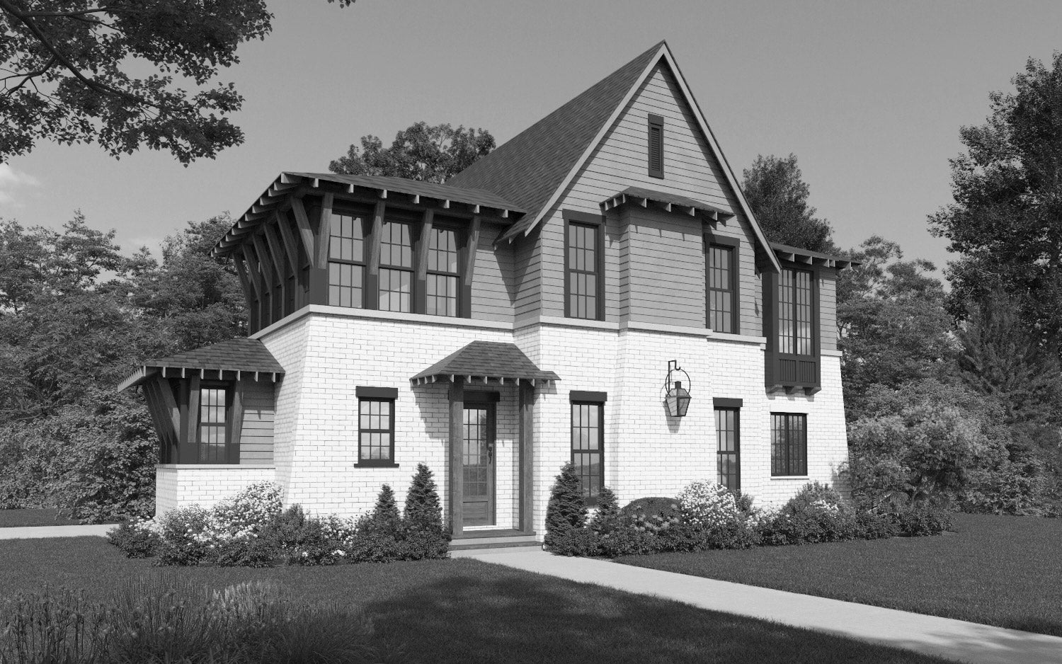 Knox Front Elevation Rendering
