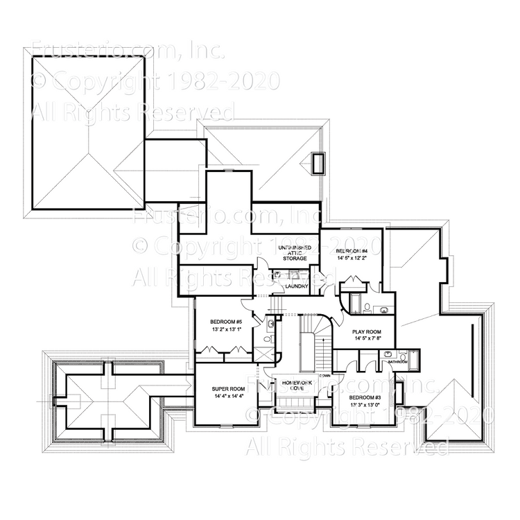 Kelsey House Plan 2nd Floor