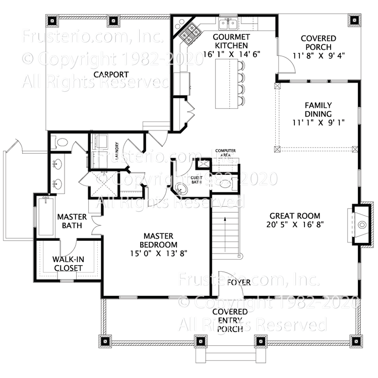 Azalea House Plan First Floor Plan