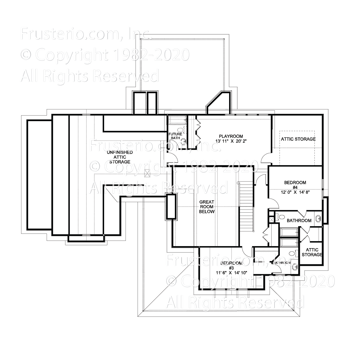 Bronson House Plan 2nd Floor