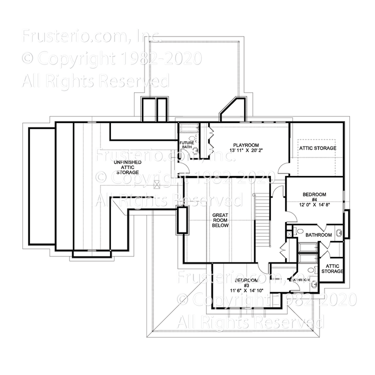 Bronson House Plan 2nd Floor