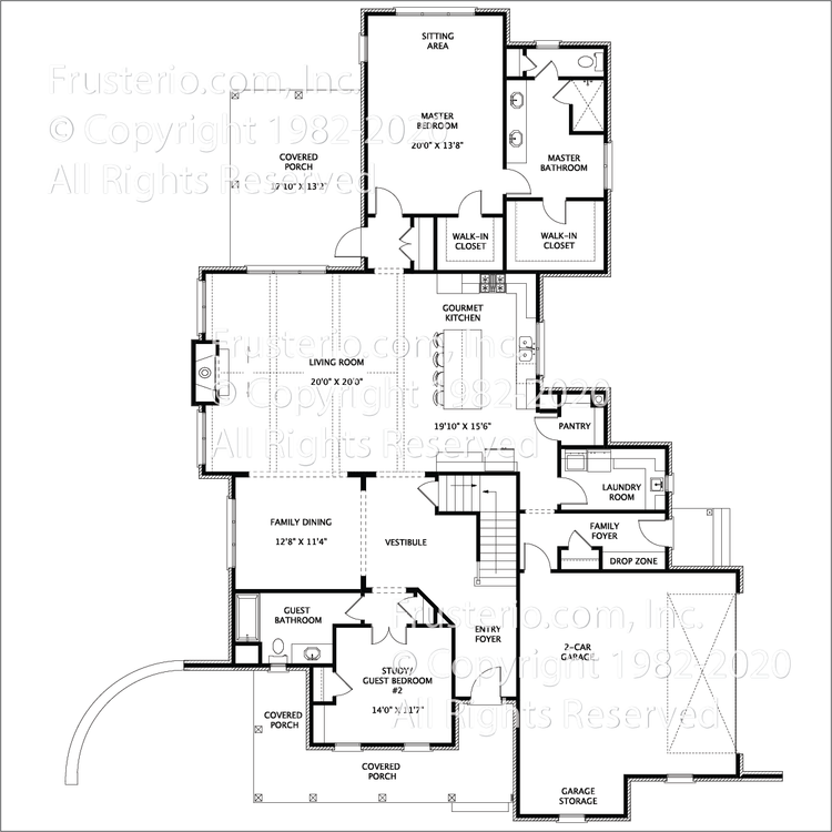 Easton House Plan First Floor Plan