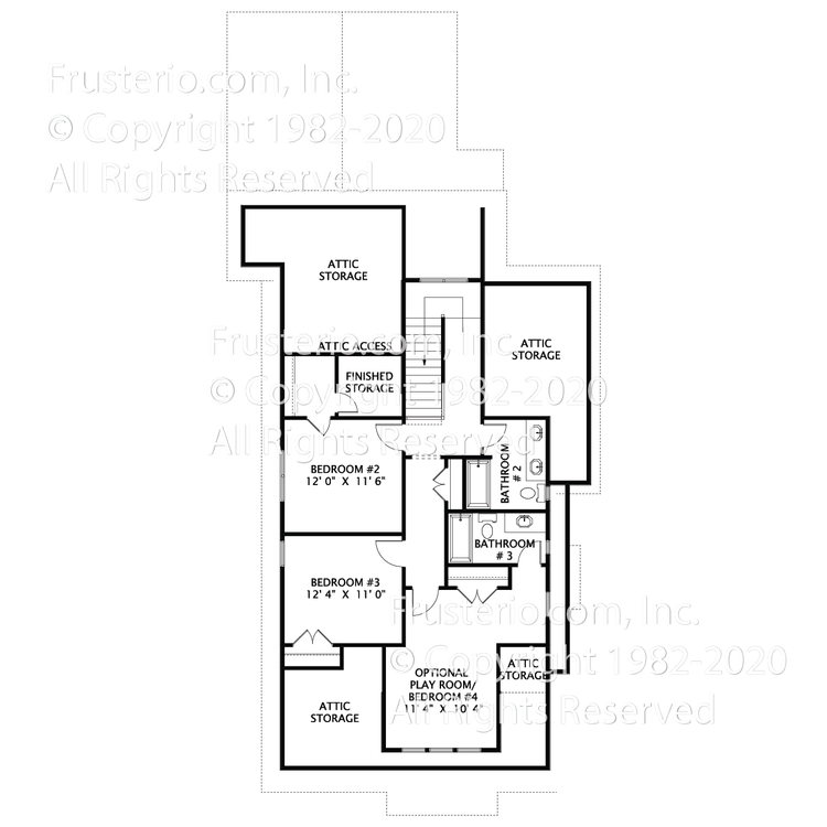 Yelton House Plan 2nd Floor