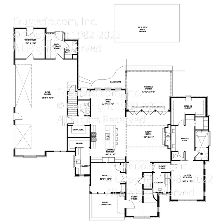 Tiffany House Plan First Floor Plan