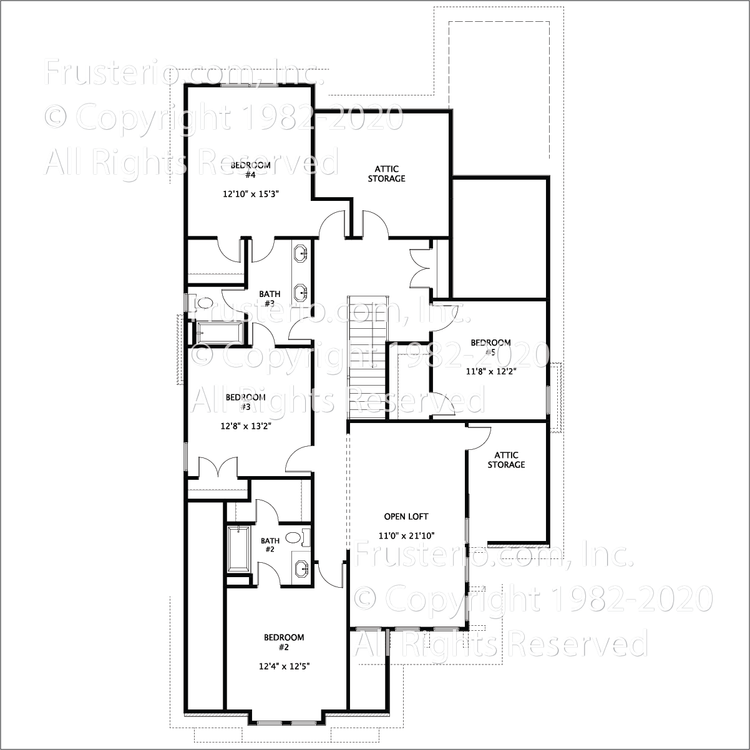 Winthrop House Plan 2nd Floor