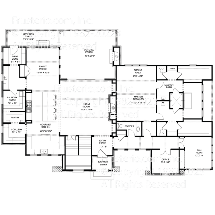 Courtney House Plan First Floor Plan