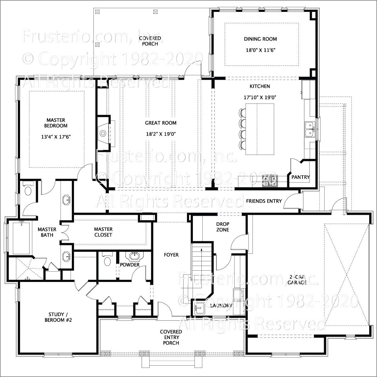 Frederick House Plan First Floor Plan