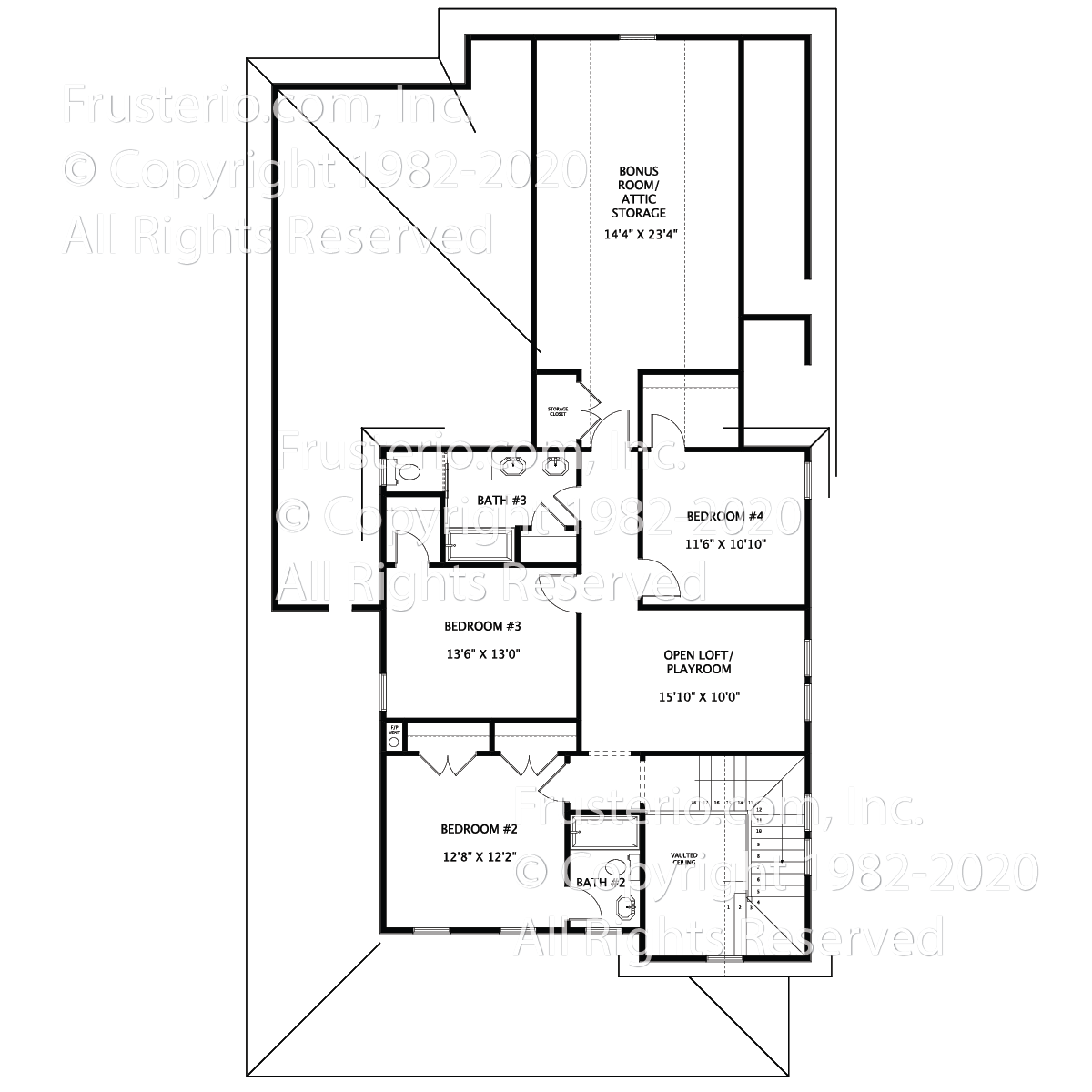 Trenton House Plan 2nd Floor