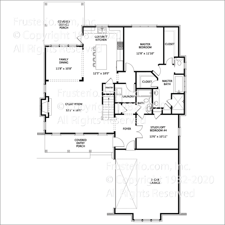 Foster House Plan First Floor Plan