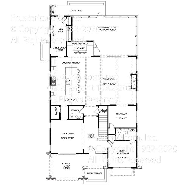 Sterling House Plan First Floor Plan