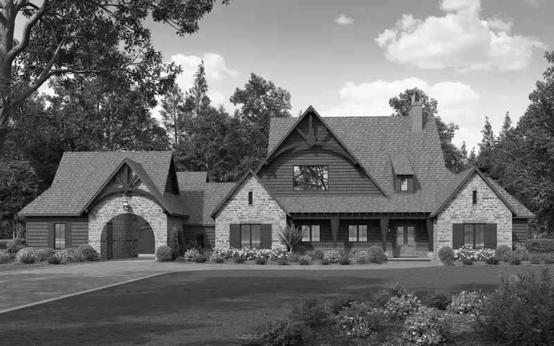 Belle house plan exterior