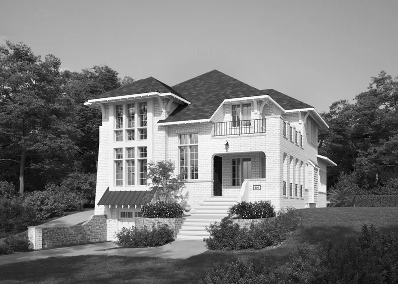 Gallagher house plan exterior