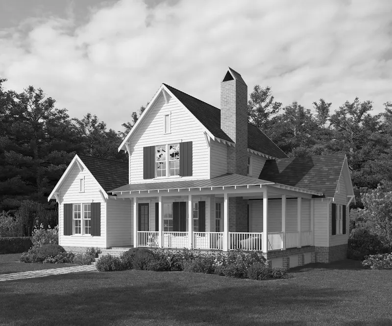 Harding house plan exterior