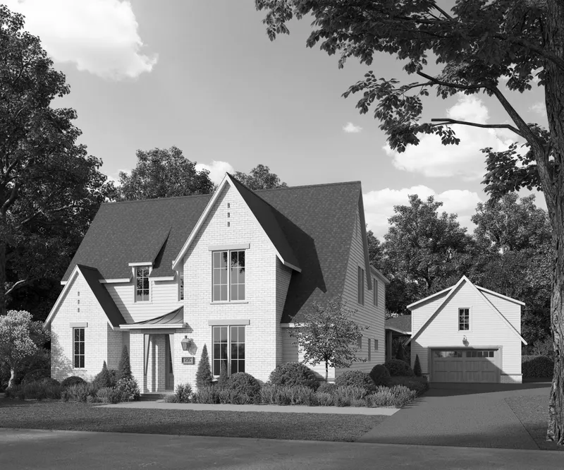 Mason house plan exterior