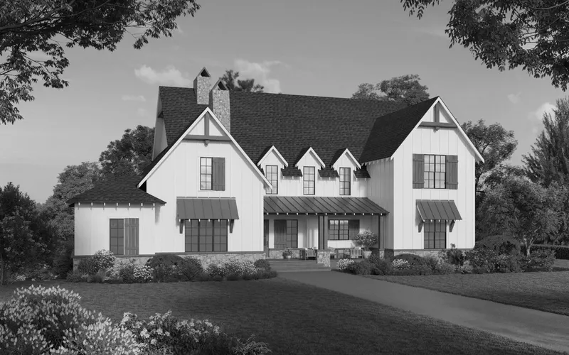 Monarch house plan exterior