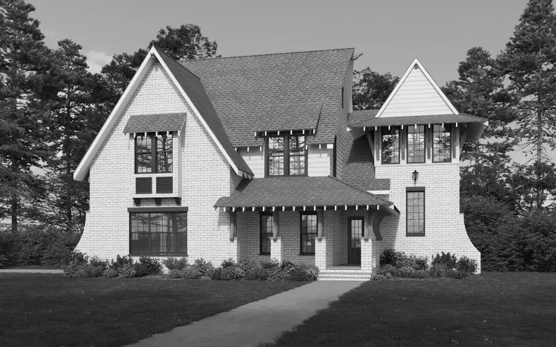 Parker house plan exterior