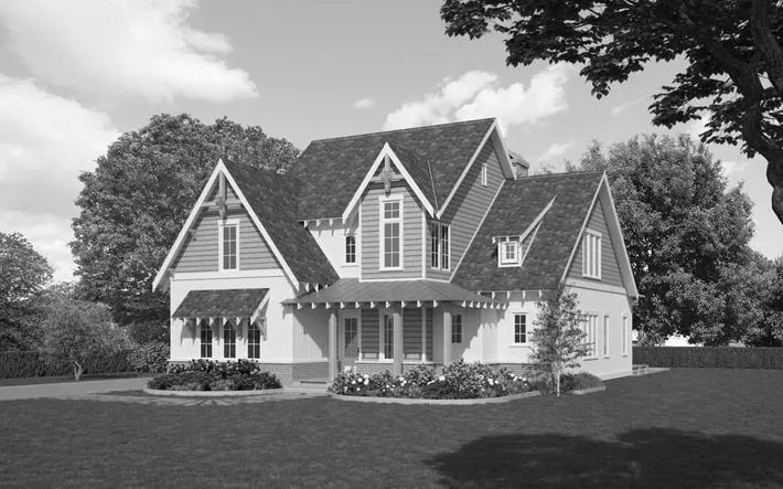 Upton house plan exterior