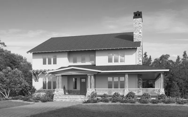Wesley house plan exterior