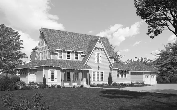 Young house plan exterior